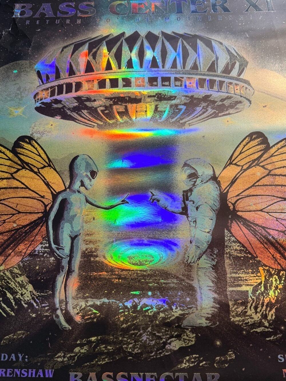Bassnectar Bass Center XI 2018 Holographic Foil Poster